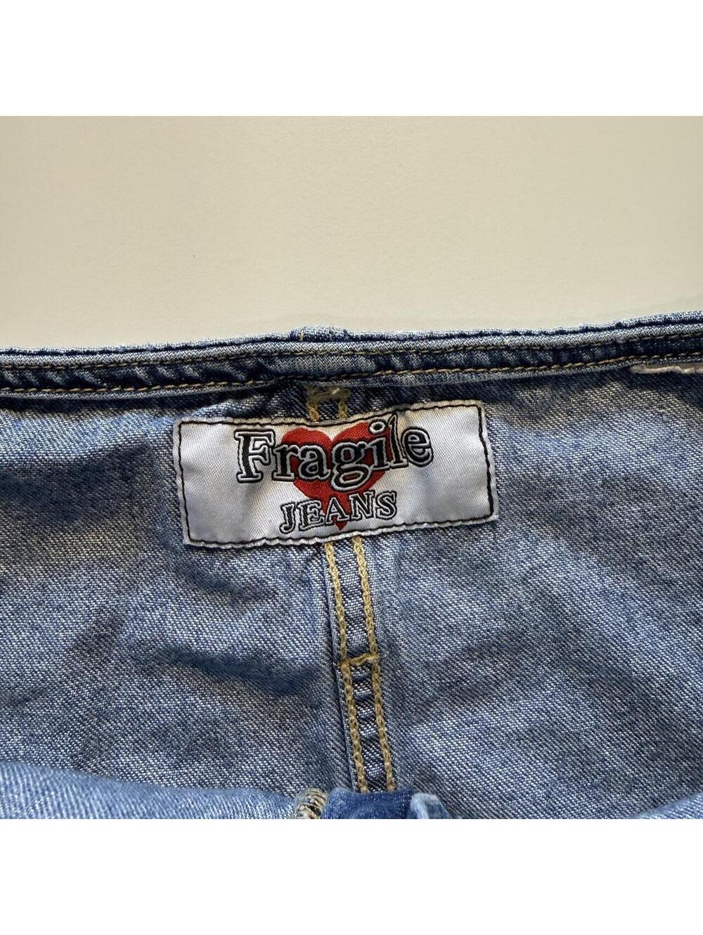 Fragile Jean Co Union Jack Mini Denim Skirt - Picture 2 of 6